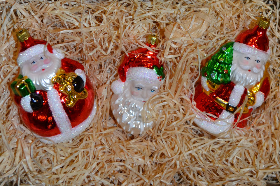 Lauschaer Glaskunst Weihnachtskugeln